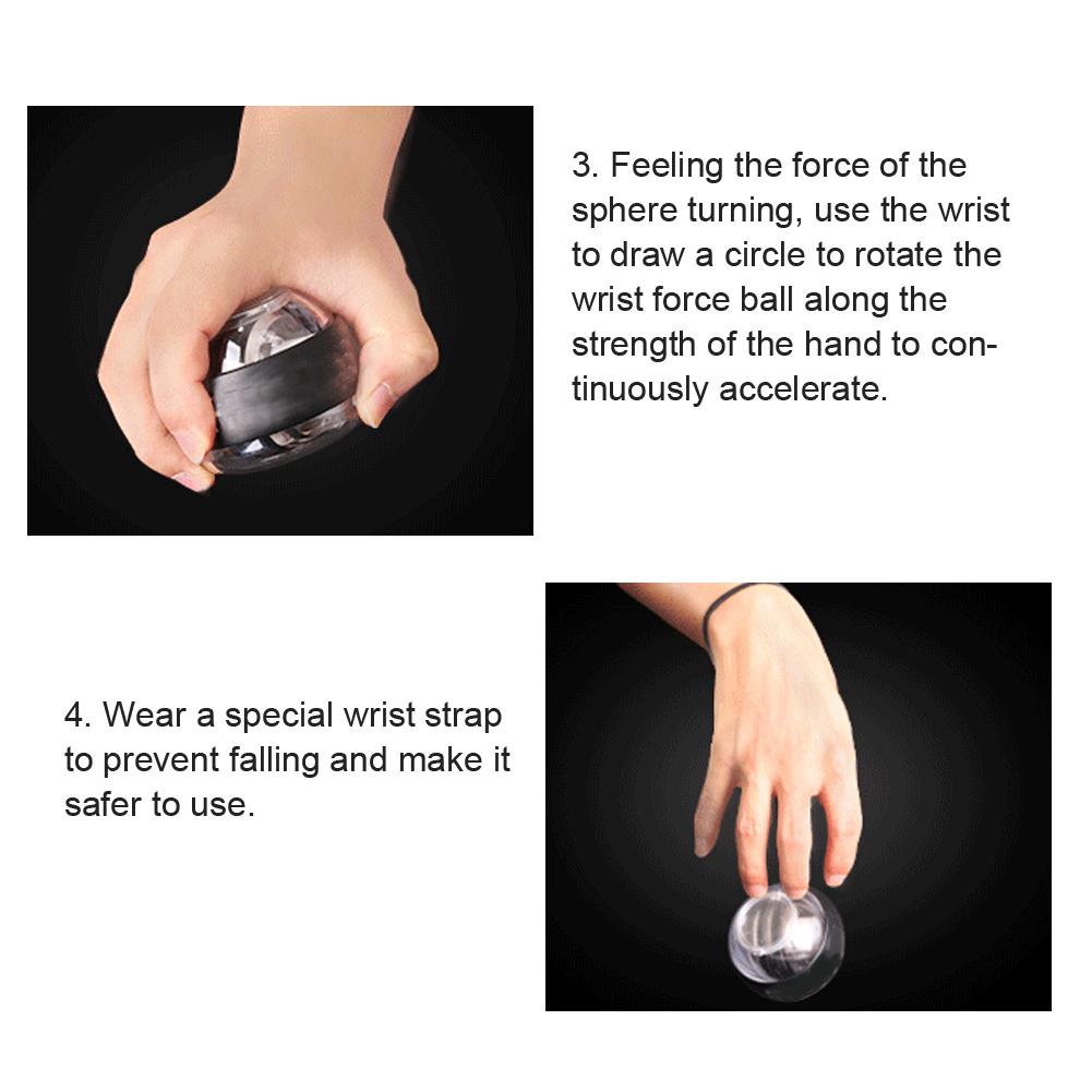 

Wrist Training Ball Gyroscopic Hand Arm Force Strength Exerciser