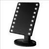 360° Rotating LED Vanity Mirror with Touch Sensor, 16/22 Lights, and Desktop Storage