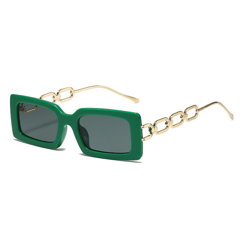2024 Women's UV400 Square Chain Sunglasses - Versatile & Stylish