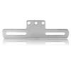 Biqing License Plate Stay, Angle Adjustable, Bike License Plate Frame, License Plate Holder, Mounting Stay, Silver