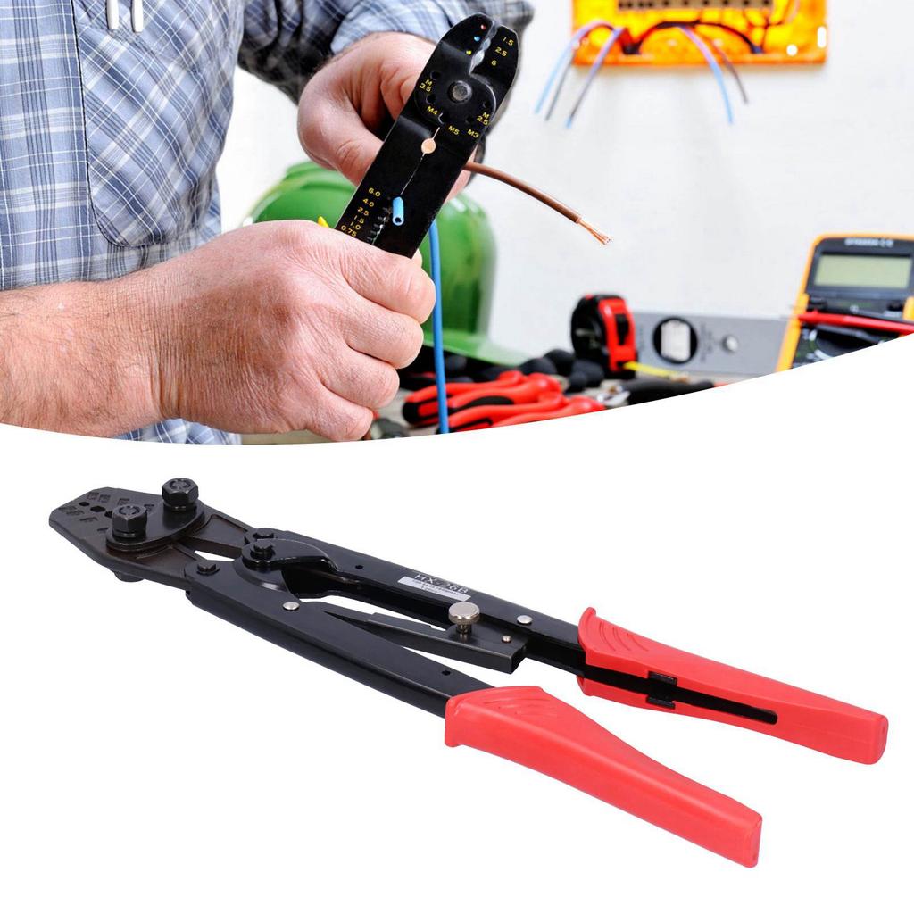 Ratchet Terminal Crimper Wire Crimping Pliers Manual Tools 6?25mm2 AWG10?4 HX?26B