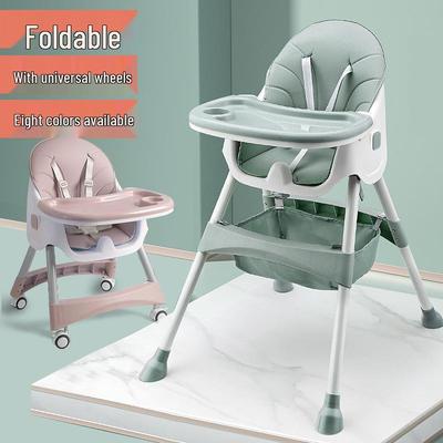 Adjustable Soft Baby High Chair with Detachable Seat