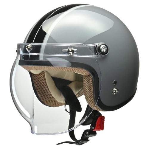 

LEAD Motorcycle Jet Helmet NOVIA Gray x Black Ladies Free (Less than 55-57cm)