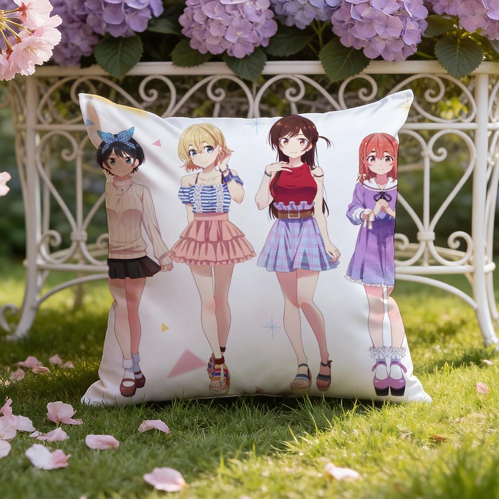 O-Okarishimasu Anime Cushion Cover Home & Car Dual-Scene Pillow Cover: Reversible for Premium Comfort