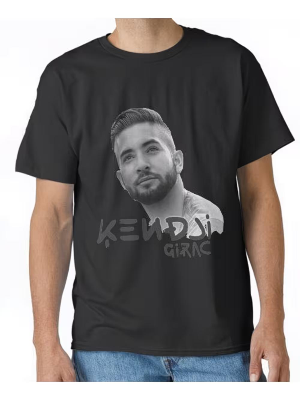 Men s & Women s Kendji Girac Portrait & Signature Print T-Shirt - French Singer Fan Apparel XL