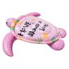 Pink Sea Turtle Inflatable Raft for Adults - Large Floating and Riding Raft