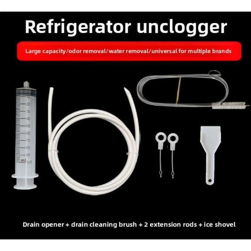 Refrigerator Drain Cleaner - Drain Outlet Hose Cleaning Tool - Water Outlet Hole Clog Removal Tool