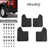 Pack Of 4 High Wear Resistance Front Rear Mud Flaps Universal Exterior Parts For Car Truck Pickup SUVs Adjustable Design