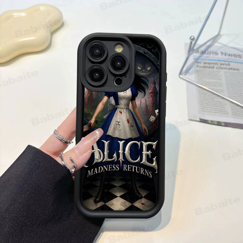

Popular Game A-Alice M-Madness R-Returns Phone Case For IPhone 17 16 15 14 13 12 11 Pro Max Plus Mini Luck Cover iPhone 14 pro