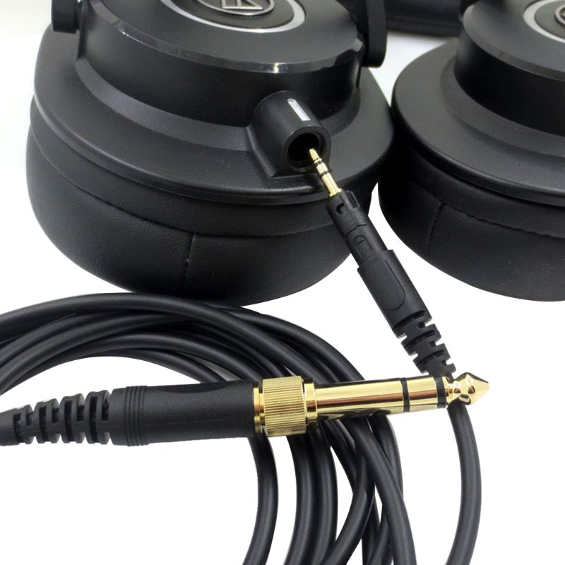 Universal 3.5mm Plug Earphone Audio Cable for ATH-M50X M40X M60X M70X Headphone Line