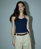 DEARSTALKER Yuki Dotted Halter Neck Top - Navy