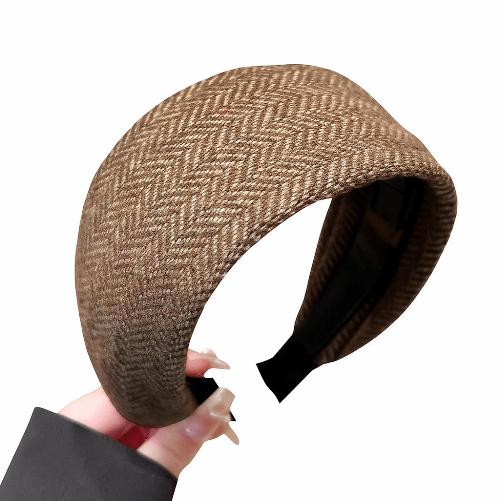 

Универсальная шерстяная повязка на голову винтажная высокая повязка на голову женские аксессуары для укладки волос