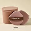 7PCS/Set Double Side Cosmetic Puff Set Water Drop/Round With Storage Box Makeup Sponge Soft Powder Puff Evenly Applies Makeup