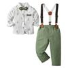 Britische Stil Jungen Formelle Kleidung Sets - Frühling & Herbst Overalls