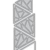 Hollow Triangle Background Cutting Dies for DIY Scrapbook Photo Album Card Decor