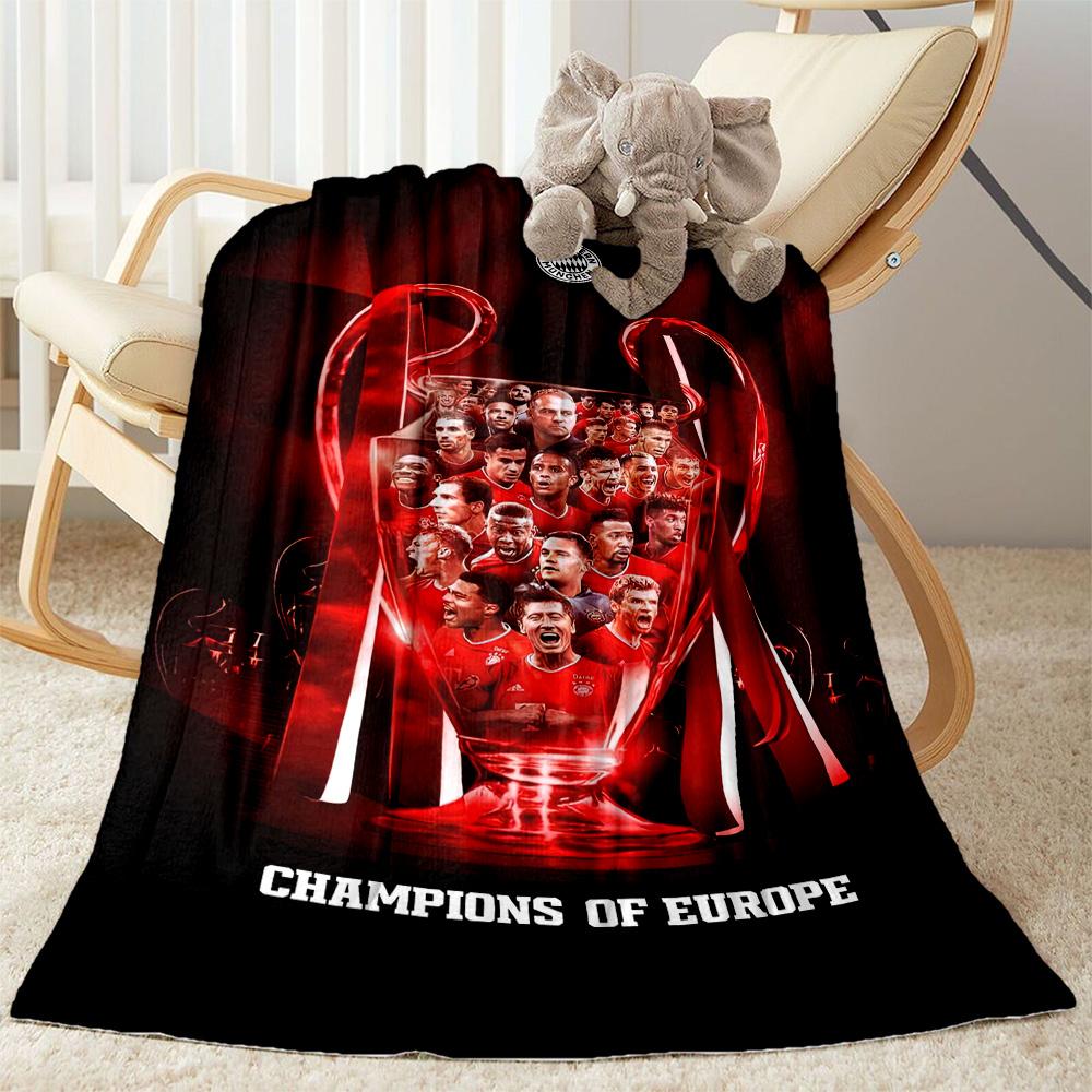 Bayern Munich Blanket Soft Warm Cozy Perfect for Bedding Couch Livingroom for All Seasons Modern Style Ideal Gift For Birthday Valentine'S Day