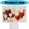 Heart Poster Canvas Wall Art Abstract Art Pictures Heart Wall Art Poster Canvas Printing for Wedding Home Office Decors