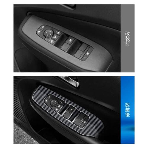 TANGDUTUTU Nissan Note E13 Power Window Switch Cover Door Window Button Door Switch Panel Interior Panel Interior Parts Accessories ABS Resin 4PCS New