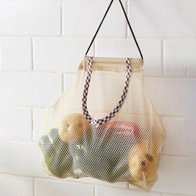 Tear Resistant Space Saving Durable Large Capacity Fruit Vegetable Strong Mesh Bags Vegetable Mesh Bags