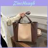 Sac Cabas Style Coréen Colorblock Grande Capacité Pour Femmes Parfait Pour Les Sorties Quotidiennes