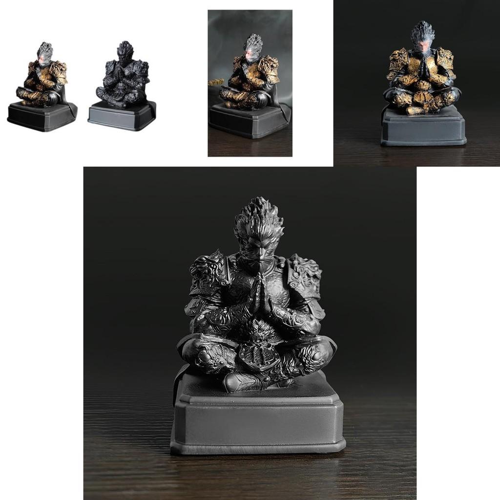 Elegant Black Myth Wukong Resin Art Piece Featuring The Iconic Monkey King Character