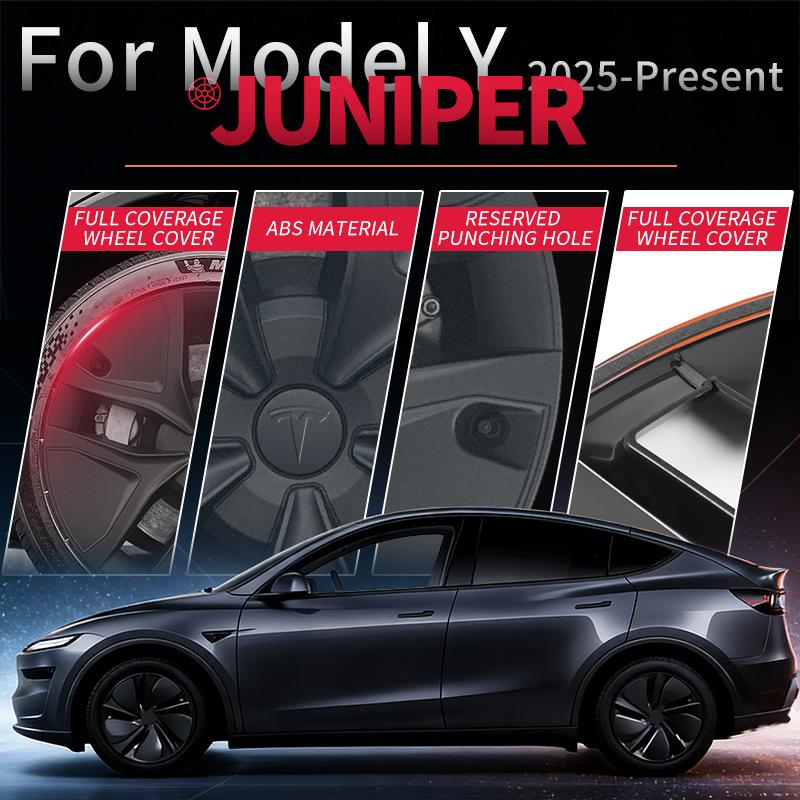 4PCS 19inch Wheel Cap for Model Y Juniper 2025-2026 Arachnid Car Performance Cap Automobile Wheel Cap Design for Tesla Hubcaps