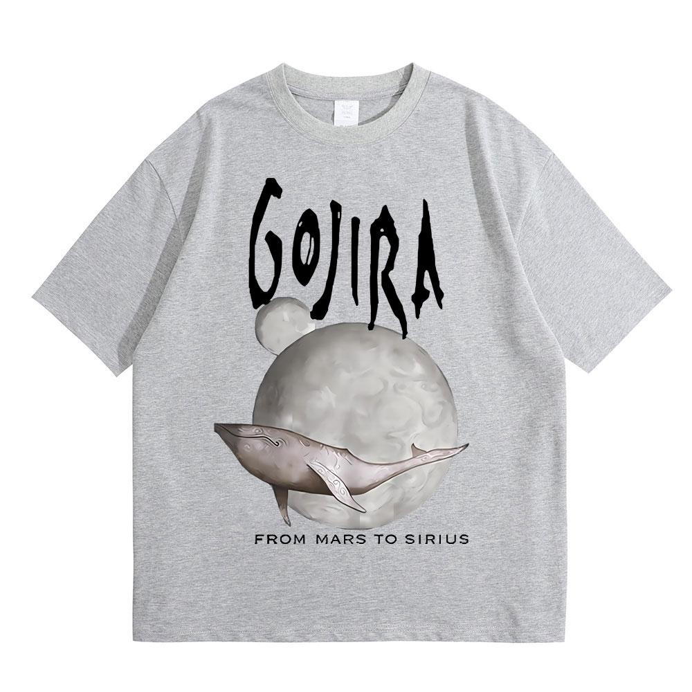 France Metal Band Gojira From Mars To Sirius Flying Whales Music Album Graphic T Shirt Men Women Vintage Gothic Rock T-shirts