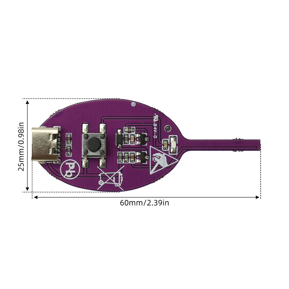 Black/Purple Inductor Detector Tool Electromagnetic Induction Quick Troubleshooting Suitable for Phone/Computer motherboard