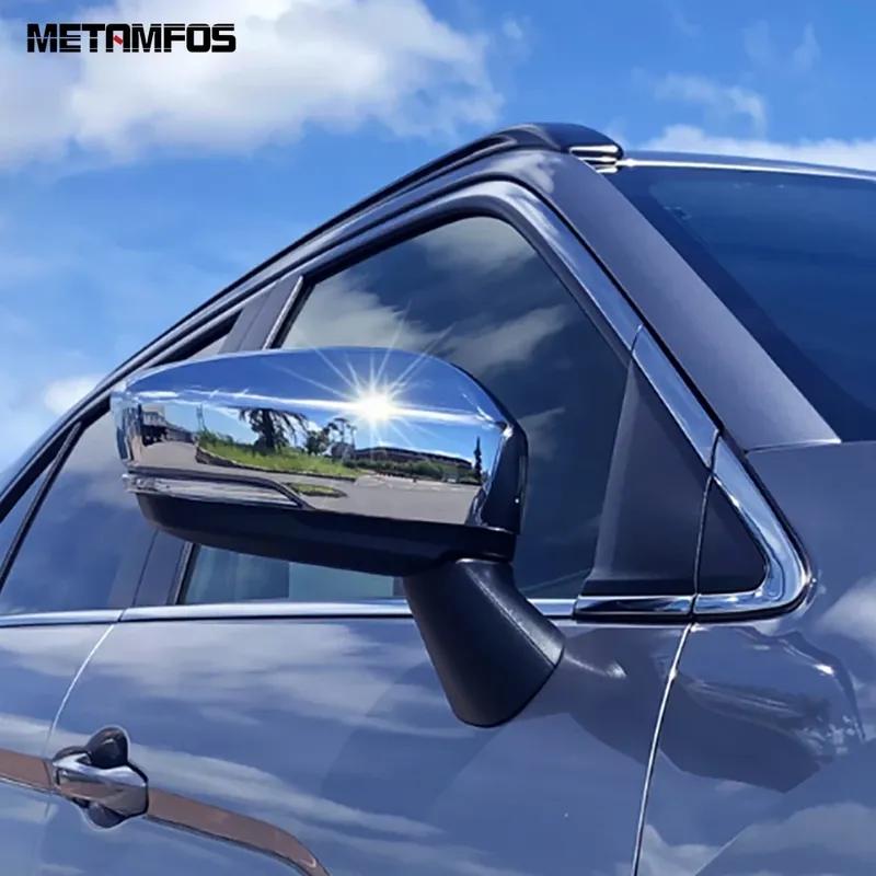 Rearview Side Mirror Cover Trim For Mitsubishi Eclipse Cross 2017- 2024 2025 Carbon Fiber Protector Accessories
