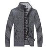 Pulls Homme Hiver Automne Nouveau 2017 Maille Fermeture Éclair Cardigan Vêtements de Marque Mode Manteau de Noël