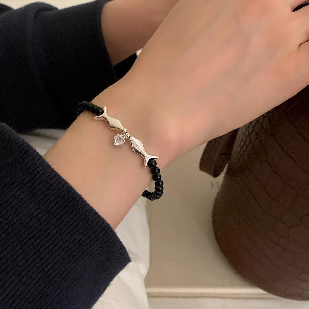 Korean Freshwater Pearl & Sterling Silver Bracelet for Women – High-Gloss, Versatile, and Elegant Hand Jewelry