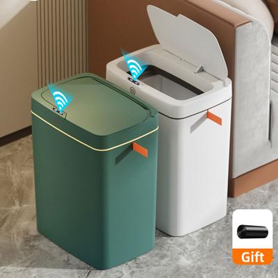 15L Automatic Packing Trash Can Smart Narrow Trash Can For Bathroom Toilet Waterproof Garbage Bin Smart Home