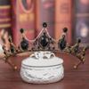 Baroque Birthday Crown Hair Accessory High End Travel Photography Crown Headwear Halloween Bun Hair Band Accessory
