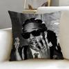 Popular Rapper AAP Rocky Cushion Cover Soft  EasyWash Pillow Case  Versatile for Couch Bed Travel and Office
