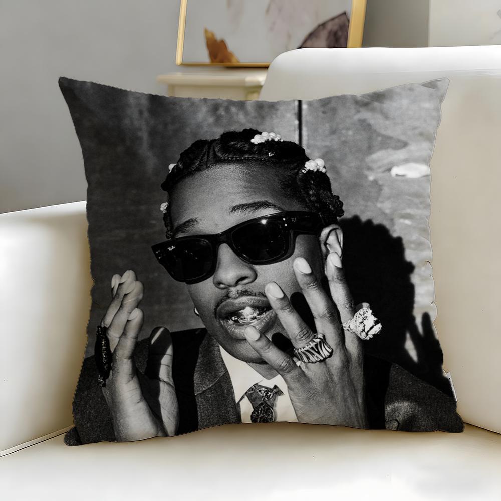 

Stylish Aasap Rockyied Cushion Cover Soft EasyWash Pillow Case Versatile for Couch Bed Travel and Office 30X30cm