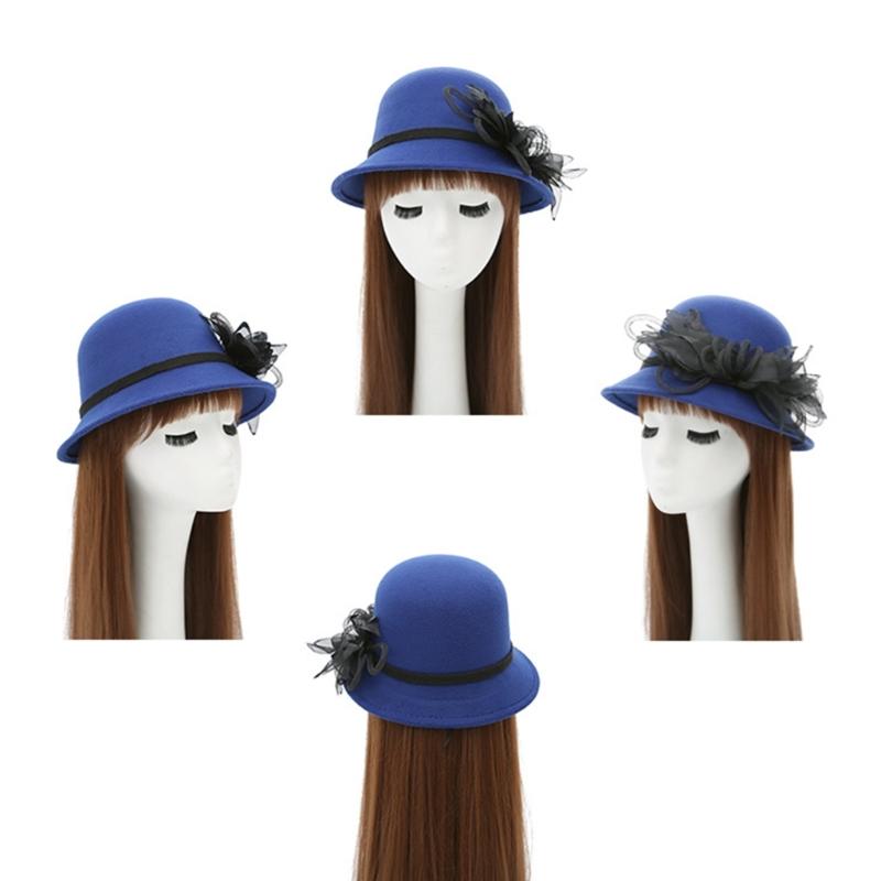 Elegant Flower Bucket Hat Breathable Hat Summer Tea Party Holiday Decors Vacation Hat Western Bowler Hat Style