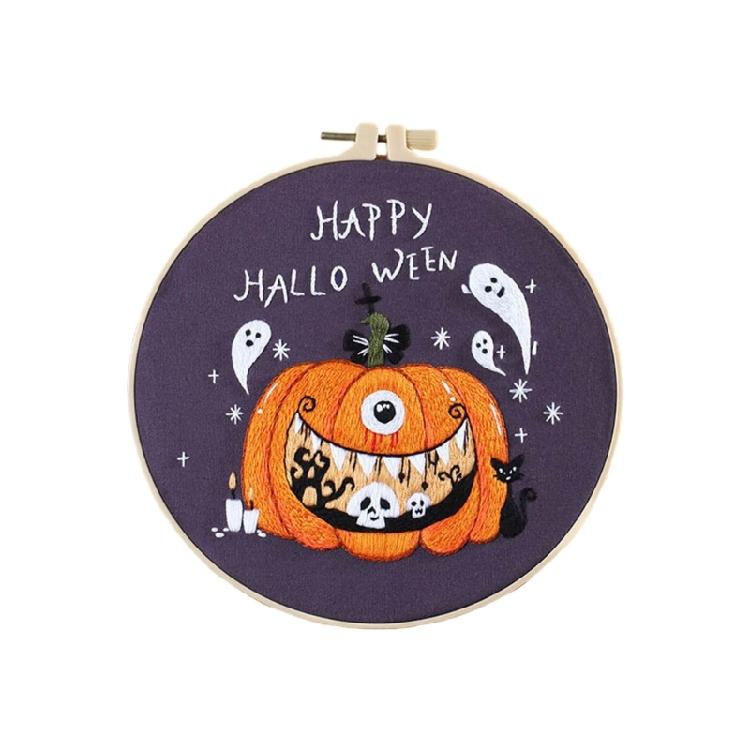 Embroidery Stitches Practice Embroidery Kits for Beginner with Halloween Pattern