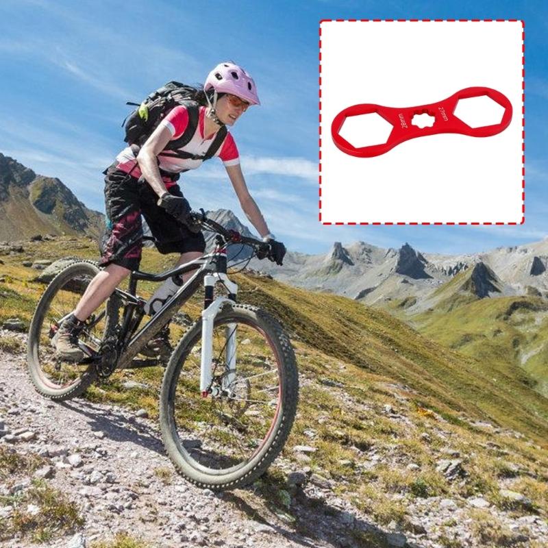Aluminum Alloy Fork Wrench For Emergency Repairs And Routine Care Of Mountain Bike Suspension Systems Double Head Design