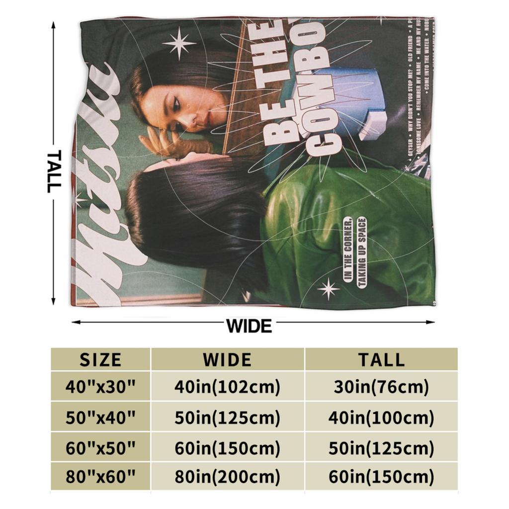 Mitski Be the Cowboy Blankets Flannel Textile Decor Multifunction Lightweight Thin Throw Blankets for Bed Couch Bedding Throws