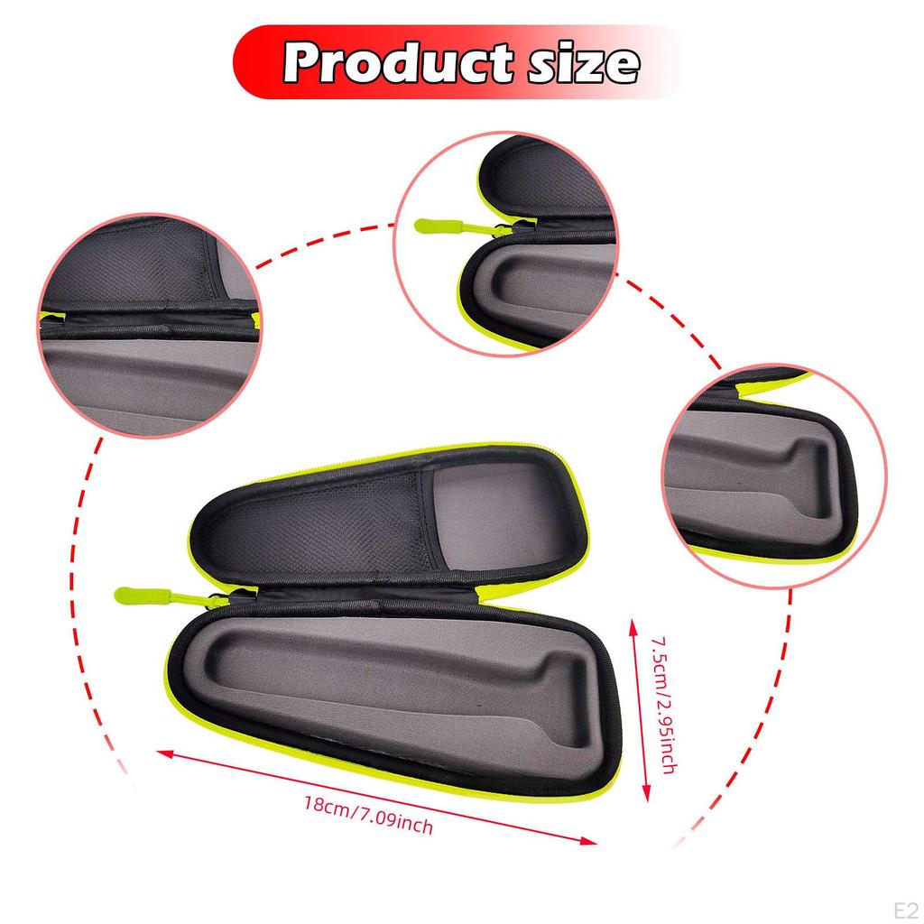 Pouzdro na holicí strojek Ochranná přenosná taška s kapsou ze síťoviny Snadno se přenáší Cestování