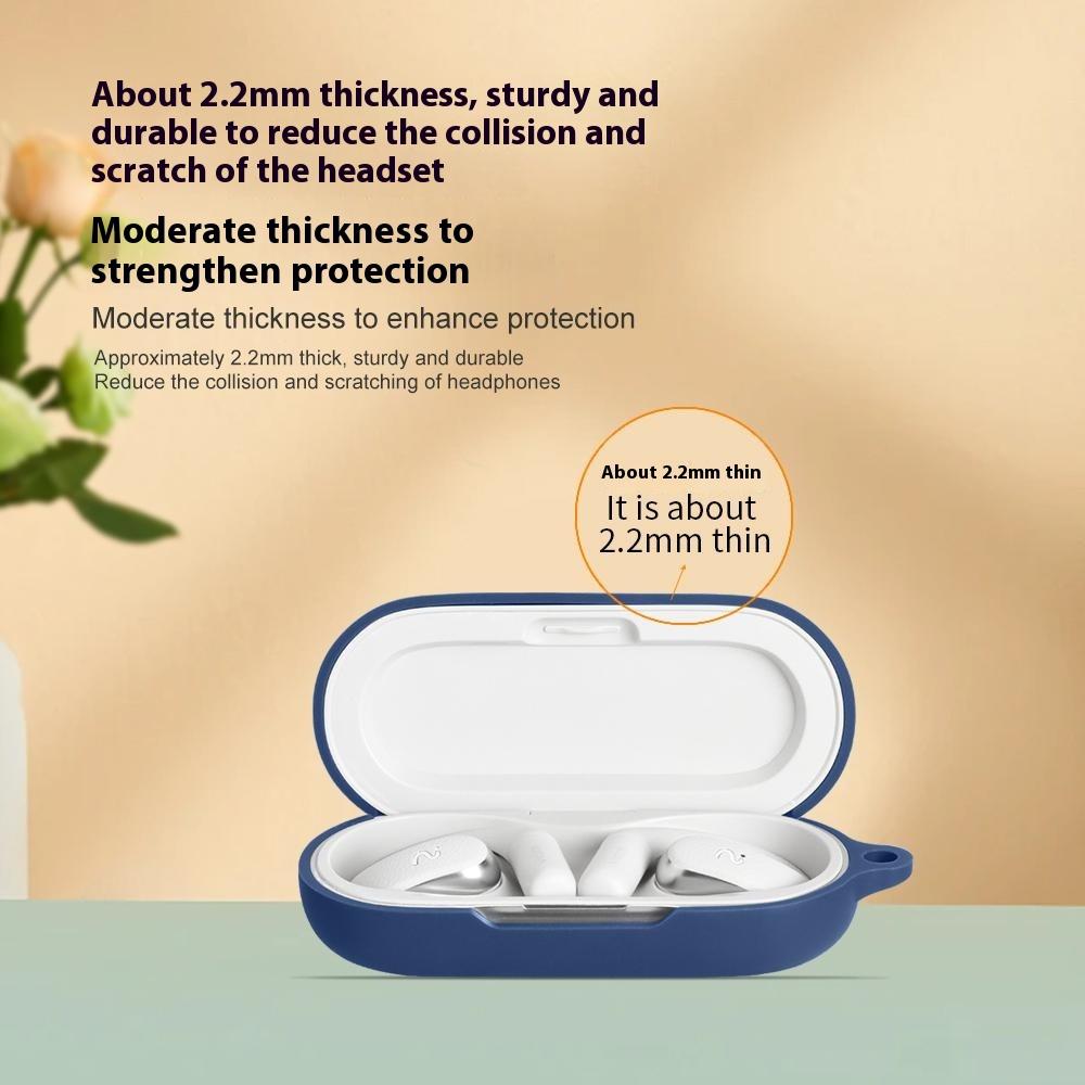 For iFLYBUDS Air 2 Protective Case Bluetooth-Compatible Earbuds Silicone Cover with Hook
