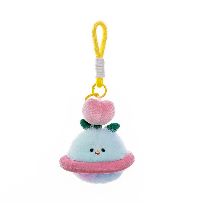 Saturn Earth Moon Jupiter Mercury Mars Plush Toy Keychains Stuffd Doll Bag Pendant