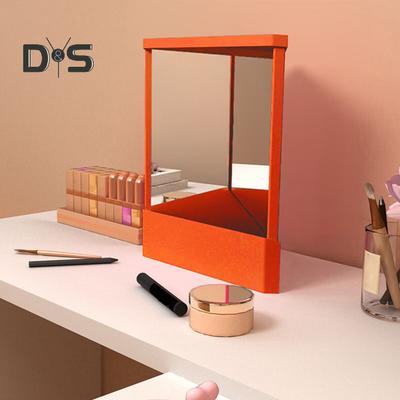 Non-Reversing True Makeup Mirror High Clarity Desktop Vanity Mirror Men Women Precision True Image Inverted Standing Cosmetic Mirror