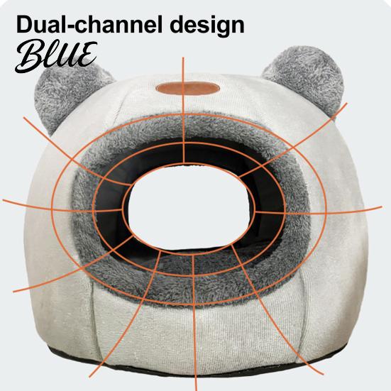 High-quality Cat Bed Bottom Lovely with Bear Cozy Pet Cute Cave Ears Non-Slip Winter Nest
