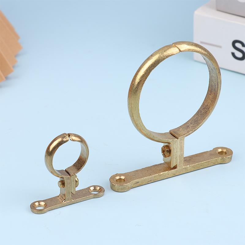 Passend für 15 22 28 35 42 54 mm Außendurchmesser Messingrohrschelle Wandmontierte Rohrunterstützung Halterung Schelle Unterstützung Feste Sanitärinstallation Wasser mit Basis