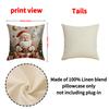 Cartoon Snowman Printed Pillow Cover Christmas Decoration Cookie Man Cute Cushion Living Room Sofa Cushion Cover