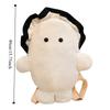 White Oyster Animals Oyster Bag Huggable Doll Oyster Shoulder Bag Plush Oyster Backpack  Students