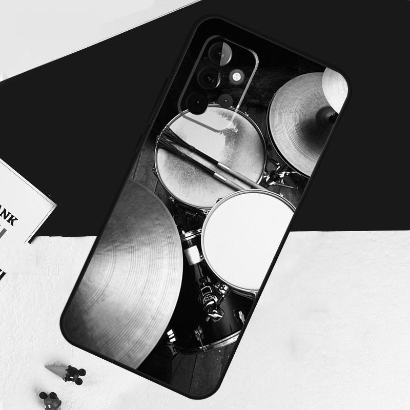 Musical Instrument Drum Case For Samsung Galaxy A54 A34 A14 A53 A13 A33 A73 A12 A22 A32 A52 A52S A51 A71 A50 Cover Coque