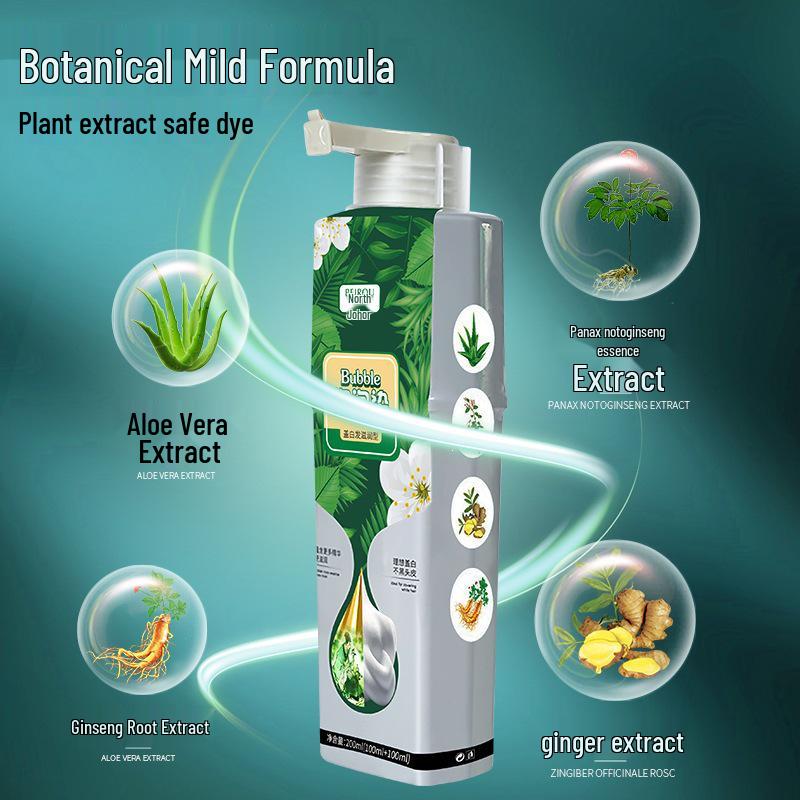 Douyin Bubble Hair Dye: Plant Essence Formula - Gentle on Scalp & Hair