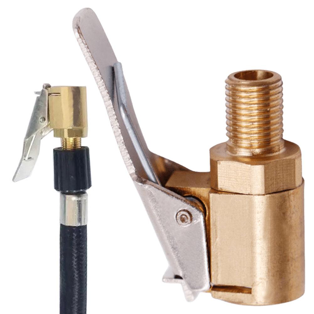 Clip-on Adapter Car Tire Air Chuck Brass Inflator Pump Valve Connector 6/8mm Car Truck Air Pump Chuck for Inflatable Pump